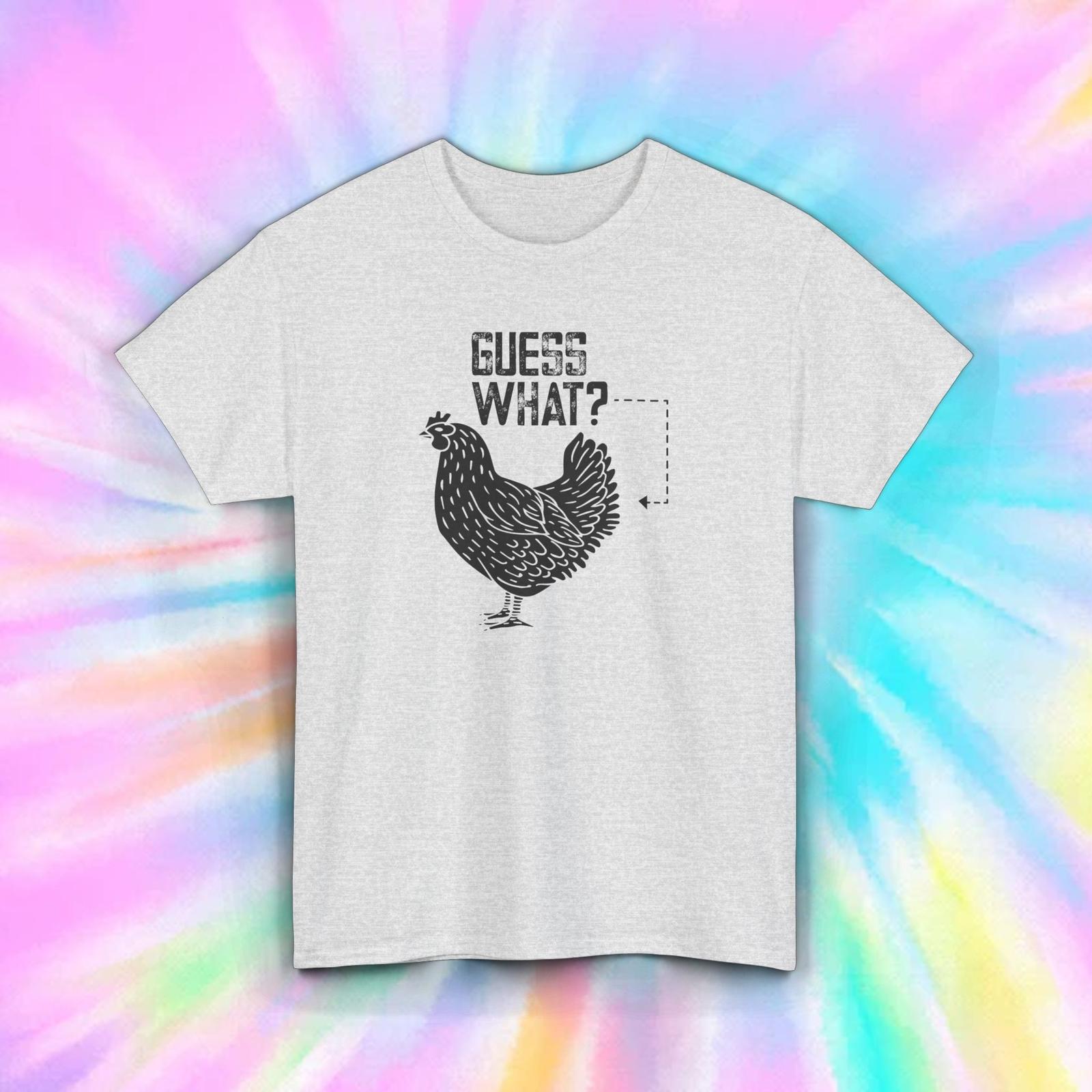 Guess What Chicken Butt Retro Funny T-Shirt Humor Gift S-5XL XXXXL