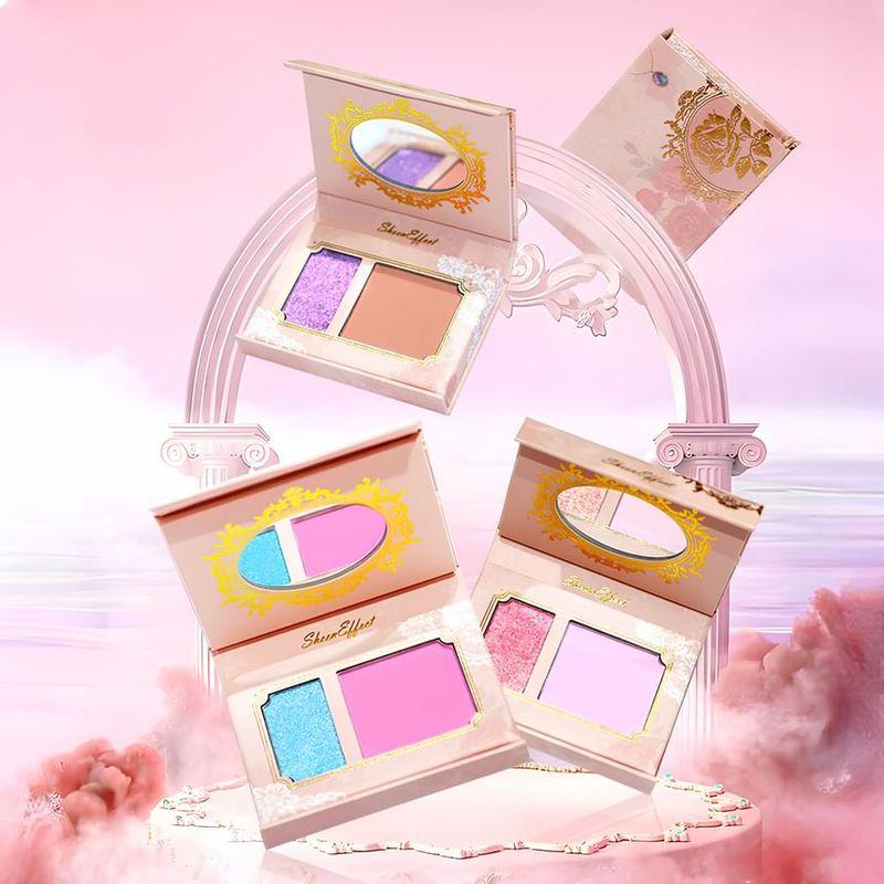 SheenEffect - Chameleon Highlighter & Cheek Blusher Palette - 4 Colors