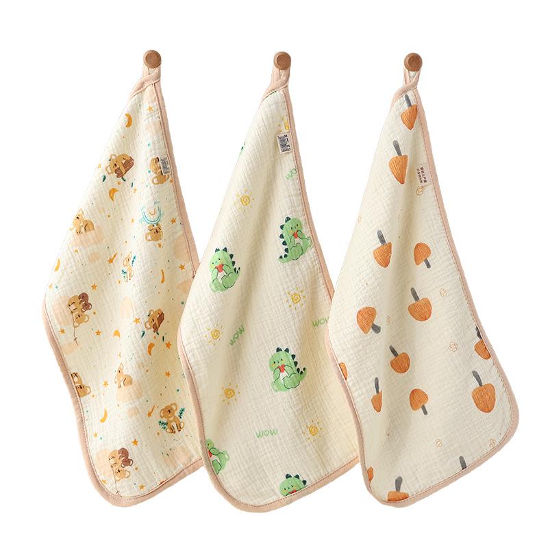 Four-Layer Pure Cotton Baby Crepe Towel: Class A Gauze Face Washer