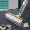 Multifunctional Long Handle Gap Brush & Tile Floor Squeegee