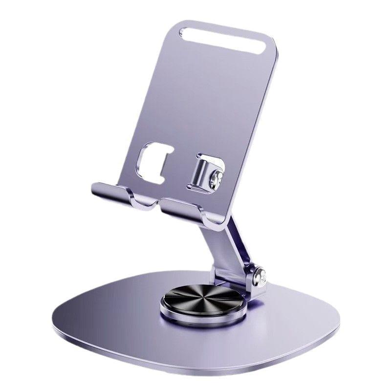 Universal 360° Rotating Metal Phone & Tablet Holder for Live Streaming, Binge-Watching, Learning, and More