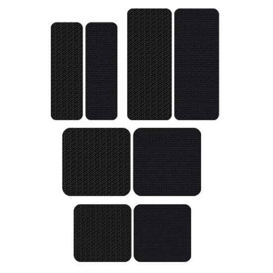 20 Pairs Heavy Duty Fastener Tape Self Adhesive Interlocking Strip Damage-Free Multifunction Car Foot Mat Carpet Fixing Sticker