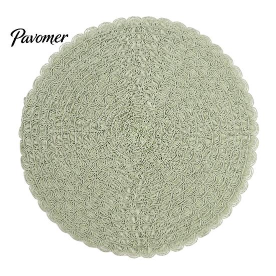 Heat Resistant Table Mats Round Insulated Placemat for Dining Table, Paper Place Mat, Waterproof Oil Proof Non Decorative Lace Slip Coaster