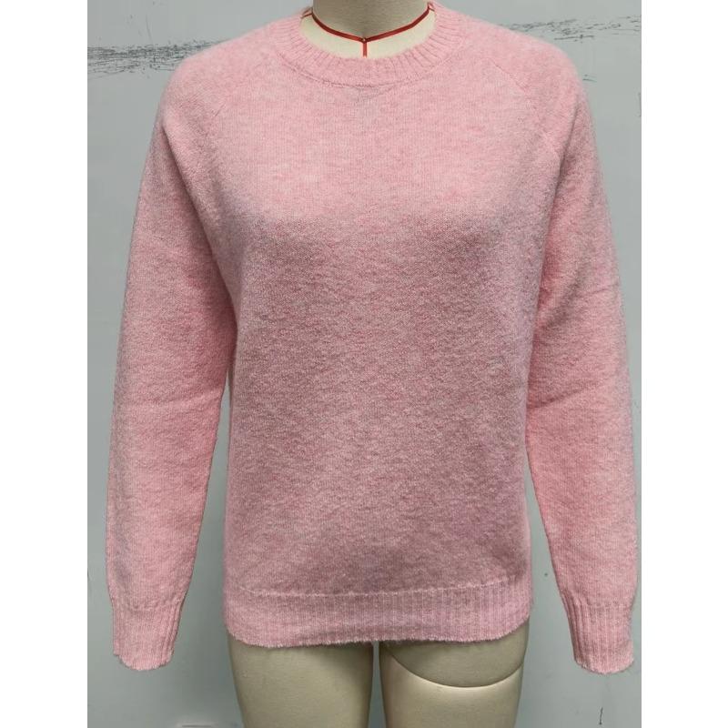 Gentle Retro Knitted Pullover Women's Spring and Autumn Loose Soft Waxy Casual Thin Sweater