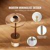 VEVOR Clear Acrylic End Table, Acrylic Side Table with a Solid Base, 11.9 X 11.9 Inch Round Tabletop, 21.4 Inch High, for Coffee, Drink, Food