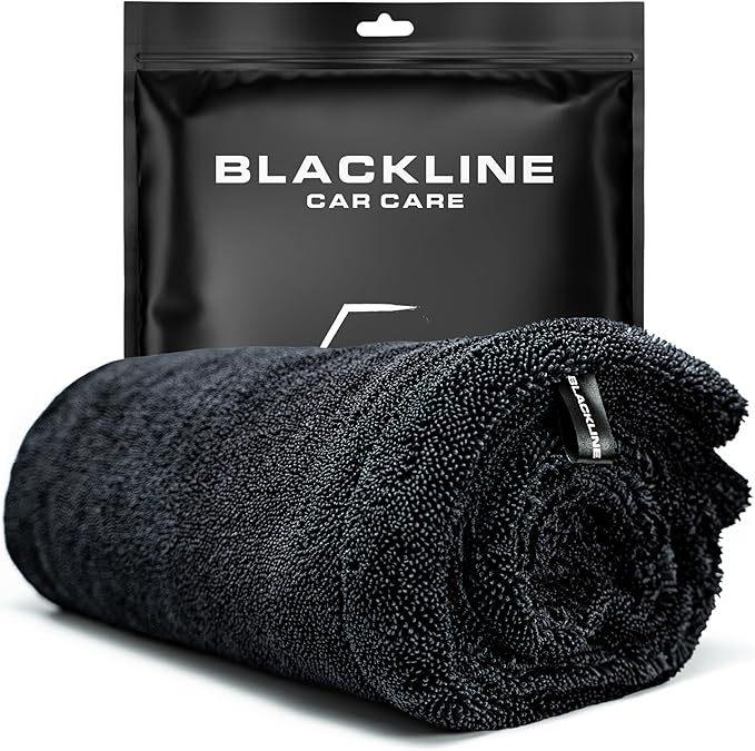 Korean Black Double-Sided Absorbent Car Wash Towel with Little Braids