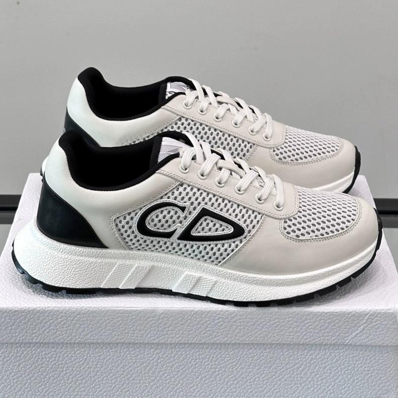 

European Station High Version New Outdoor Thick Soled Sports Breathable White Shoes Sports Shoes Versatile Casual Shoes 45