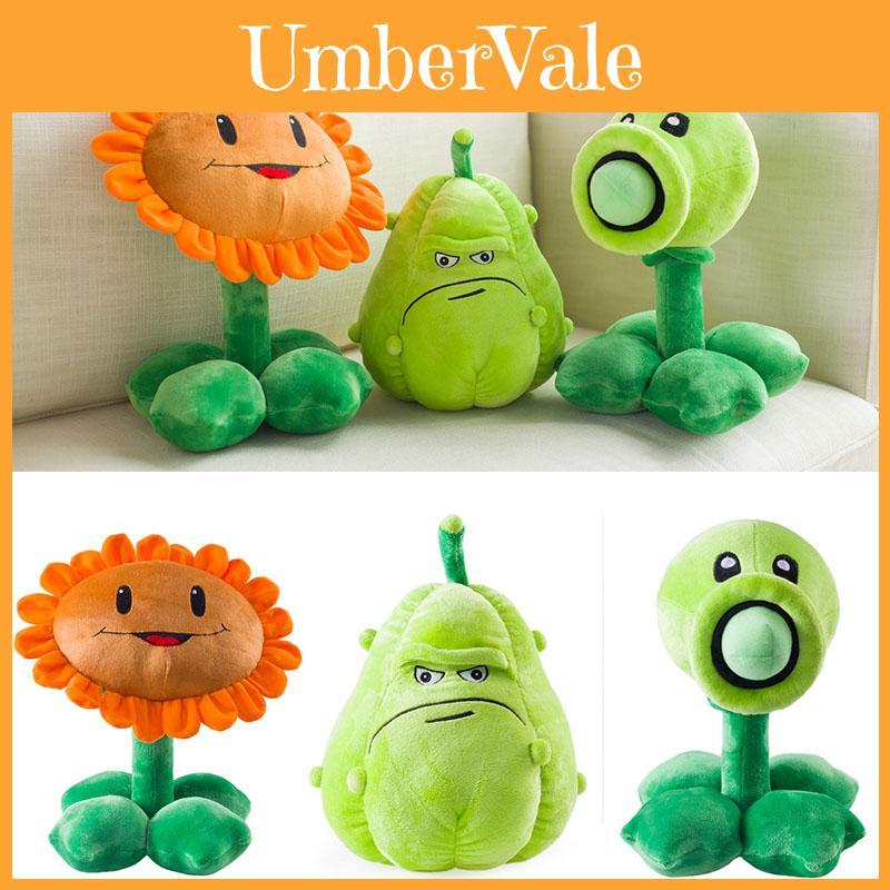 Adorable Plants Vs. Zombies Sunflower Melon Peas Plush Toy Soft Stuffed Doll For Kids Gift