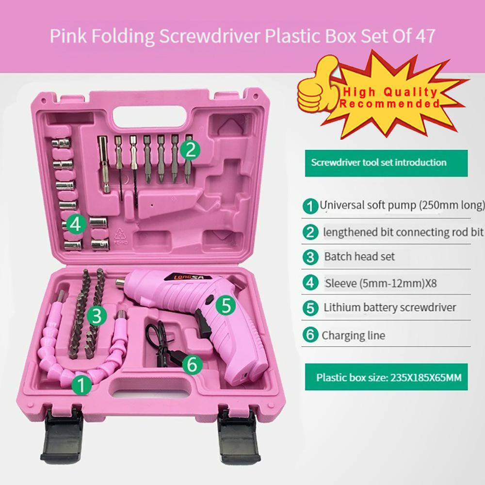 Șurubelniță electrică de uz casnic Mașină de găurit cu impact fără fir reîncărcabilă Mini găurit electric fără fir Set de șurubelnițe Loturi electrice