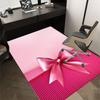 bow ribbon Crystal Velvet Office chair mat Area Rug - Non-Slip, Floor Mat, Office Desk Chair Rugs,Christmas Gift-1106075