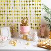 10PCS Glittering Heart Design Metallic Tinsels Curtains 1m X 2m Photo Booth Wall Decors Wedding Anniversary