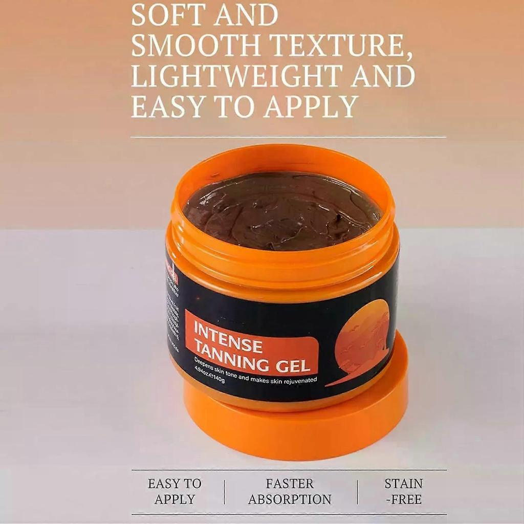 Intensive Tanning Shimmer Gel, Skin Intense Tanning Gel for Body