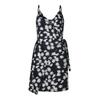 Women Fashion Sexy V-neck Floral Print Lace-up Dress Sling Dress Backless Dress