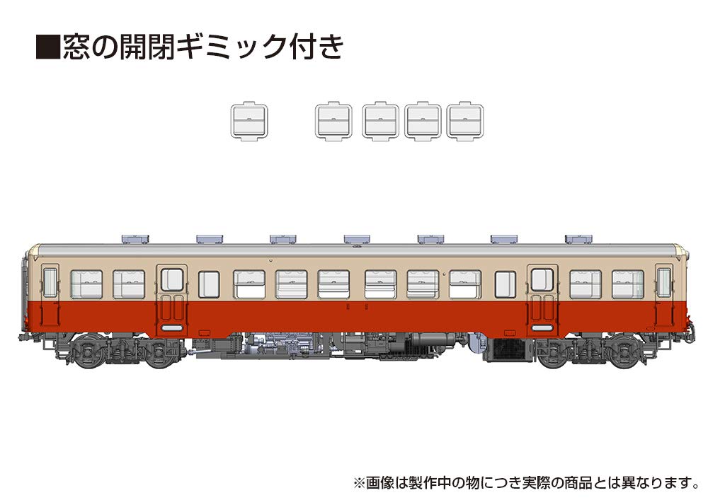 PLUM HO Gauge Kominato Railway Kiha 200 Series Early Model 1/80 Scale Pre-Colored Body Unassembled Plastic Kit PP099