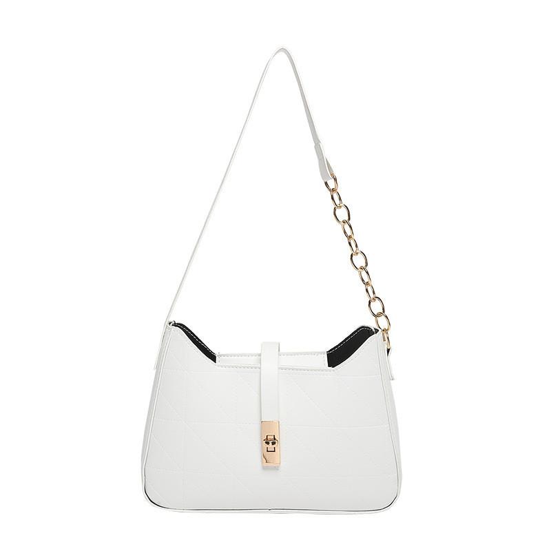 2024 Summer New Solid Color Simple Armpit Bag Street Style Pu Shoulder Bag