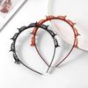 Woven Headband with Small Clips for Bangs - Multi-layer Hollow Braid Hairband