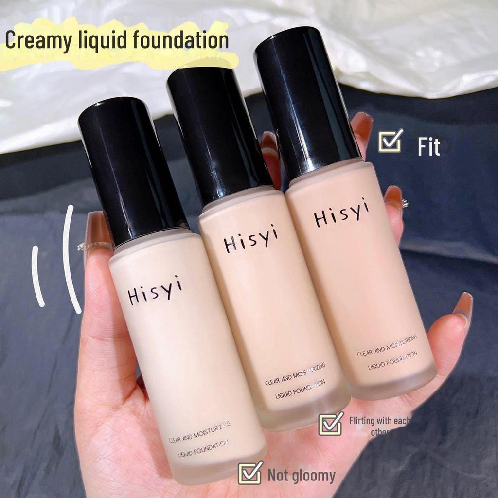 HISYI Clear & Moist Liquid Foundation: Lett, naturlig, vanntett, lysende, langvarig, isolerende Pre-Makeup BB Cream.