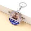 Acrylic Keychain Transparent Capybara Pendant Keyring DIY Tags Backpack Luggage