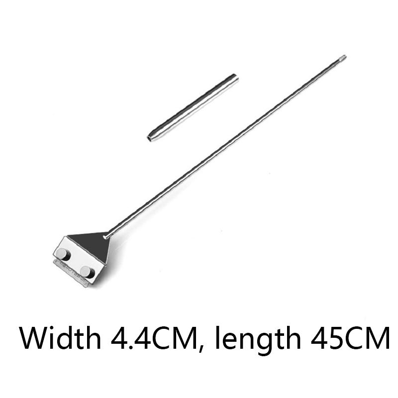 

Скребок для водорослей из нержавеющей стали для аквариума 45-60 см, инструмент для чистки аквариума, удаление водорослей