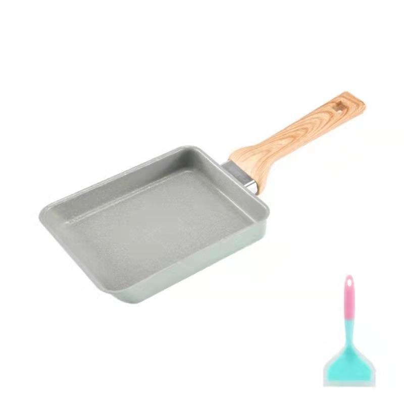 Japanese Omelette Egg Pan Nonstick Tamagoyaki Pan Rectangular Egg Roll Pan with Detachable Anti Scalding Handle for All Stove