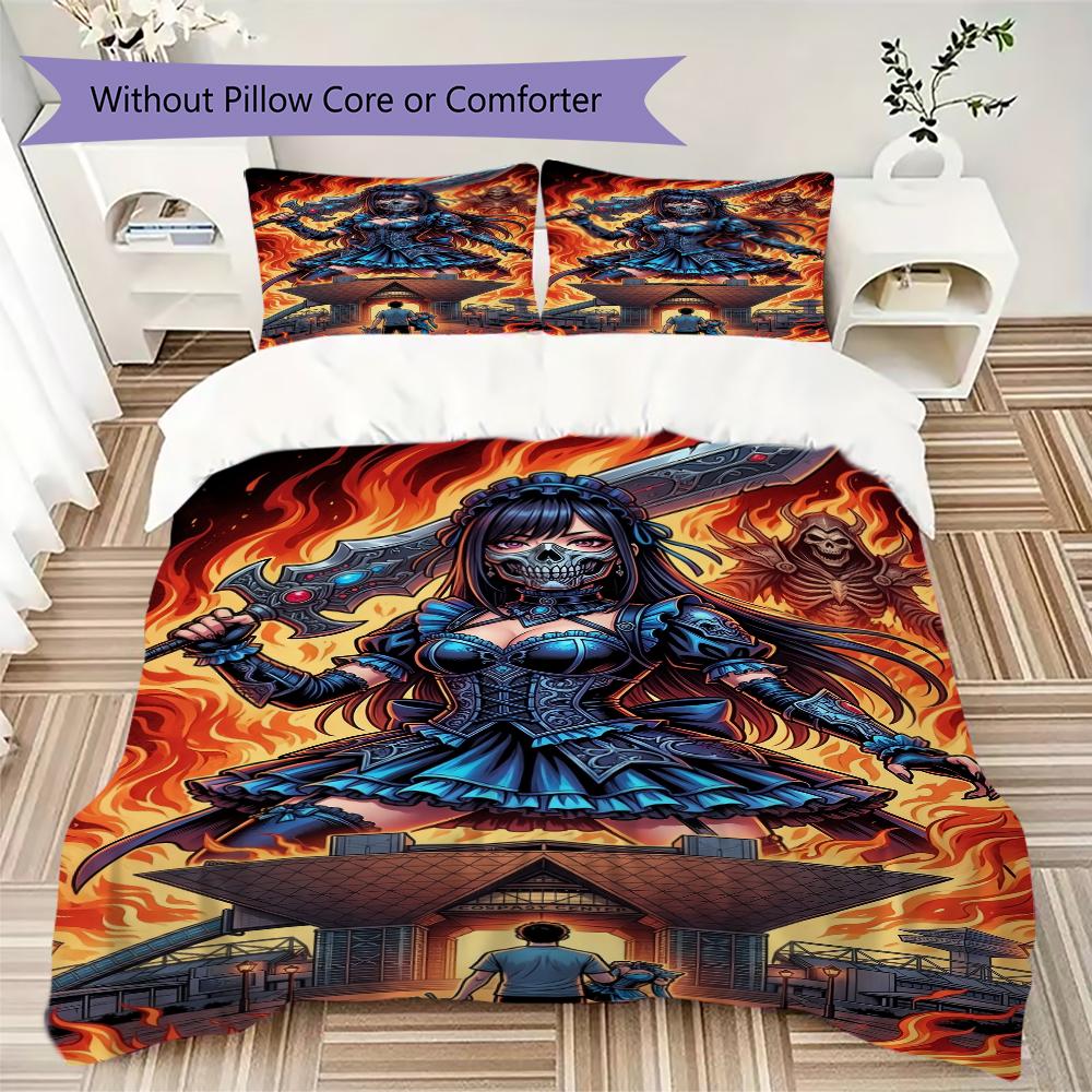 

Anime Kitagawa merchandise Pattern Bedding,Quilt Set Quilt Cover Pillowcase Home Birthday Gift (1 * duvet cover + 2 * pillowcase, without core) 135x200cm
