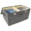 Storage Boxes 2 Pcs Fabric 50 X 30 X 25 Cm Anthracite