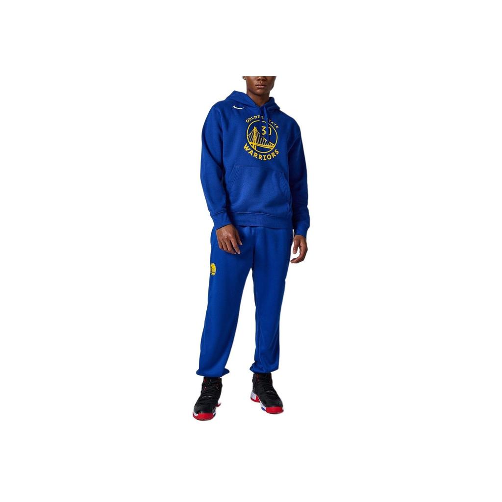 Nike NBA Pullover Golden State Warriors Letter Print Hoodie Men Hoodies Blue FB4784-495
