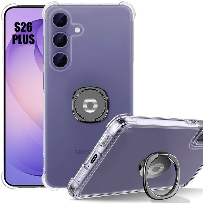 Silicone Case - BOOLING - for Samsung Galaxy S26 Plus - Shockproof Slim Transparent with Stand