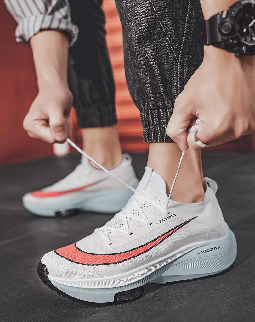 2024 Men's Lace-Up Sports Shoes with Air Cushion for Basketball and Running - Youth Casual Style