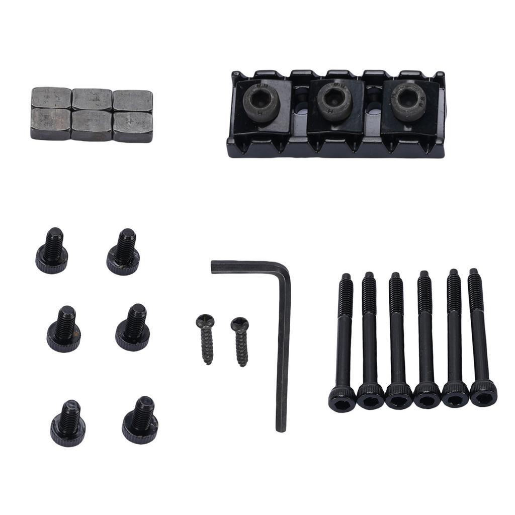 Gitarrensaiten-Klemmsattel und Saitenklemmschrauben Einsatzblöcke E-Gitarren Befestigungszubehör