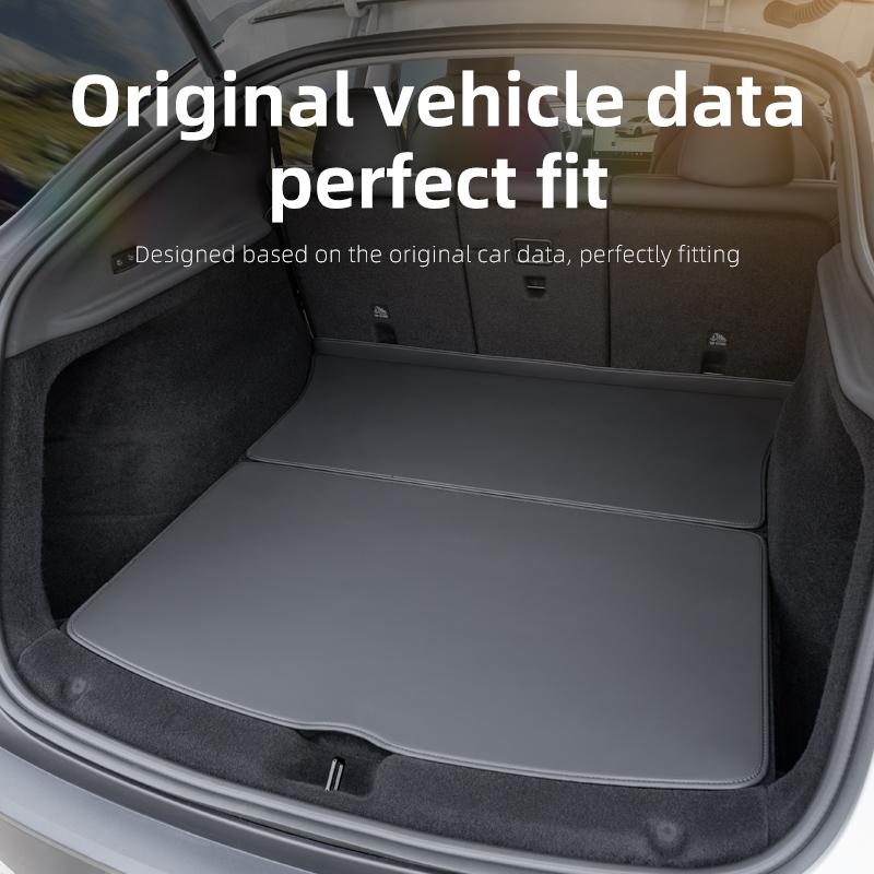 For Tesla Model Y Juniper Trunk Mat Full Coverage Trunk Both Side Guards Seat Backrest Protective Pad Cargo Liner Protective Pad