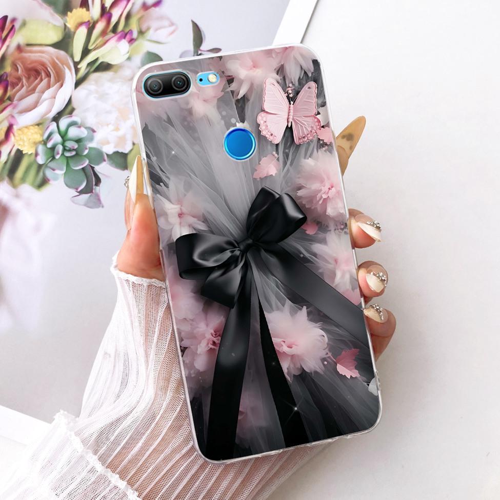 Transparent For Honor 9Lite LLD-L11 LLD-L21 Casing For Honor 9 Lite Case Cover Luxury Fashion Butterfly Funny Cute Painted