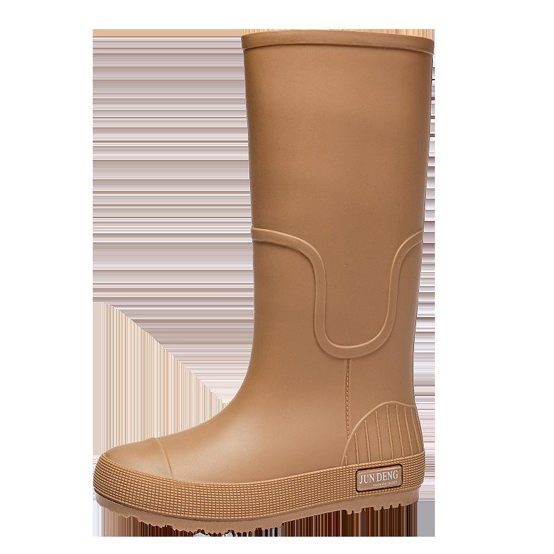 Women's Fashionable Anti Slip And Wear-resistant High Tube Rain Shoes