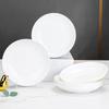 Haolaibao 34-Piece Pure White Bone China Dinner Set