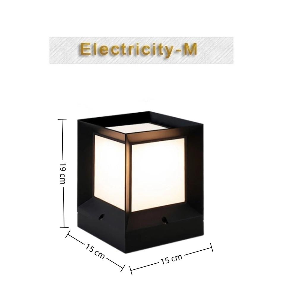 Modern E27 Led Outdoor Post Light Column Pier Enclosure Fixture Column Lights 220V IP54 Waterproof Electric Cap Lights Fence