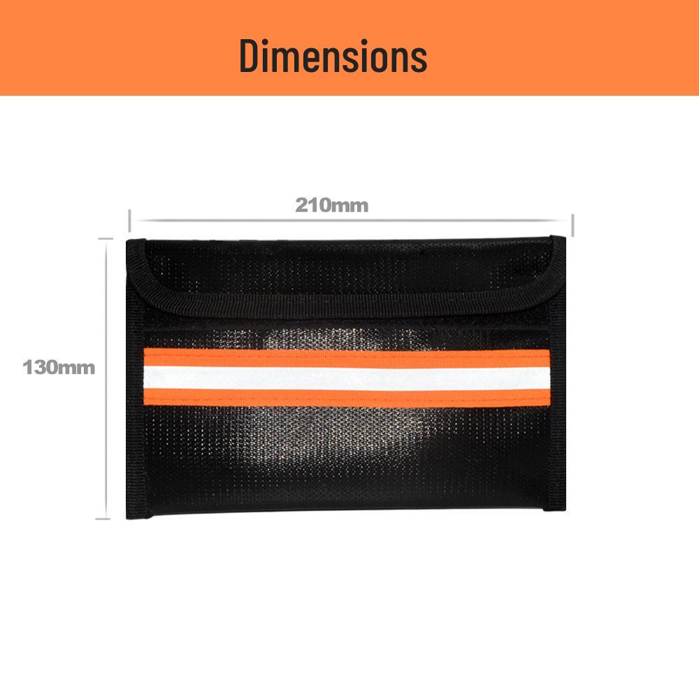 Fireproof Waterproof A4 File Bag: High Temp Resistant, Moisture-Proof, Thickened Archive Storage for Home or Business.