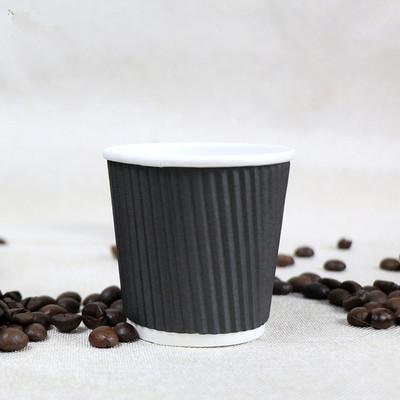 100pcs/pack 4oz Paper Cup Disposable Kraft Coffee Cup Hot Drinking Party Supplies