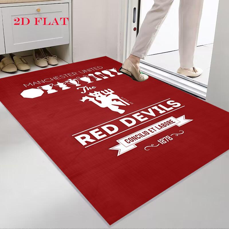 Man Utd Vloerkleed Tapijt voor Woonkamer Slaapkamer Huis Sofa Decoratie, Kinderspeel Antislip Vloermat
