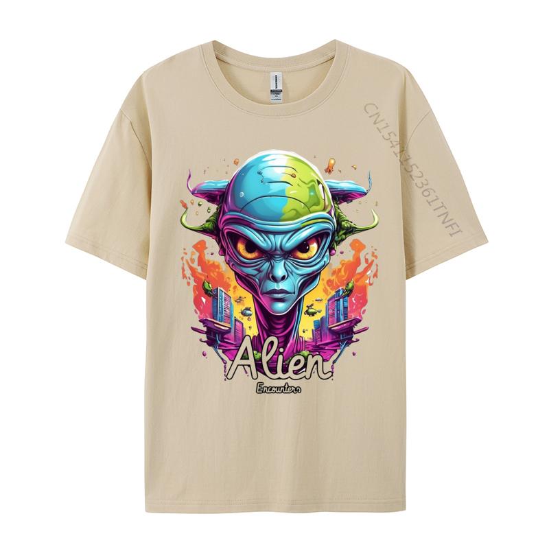 Exploring Extraterrestrial Wonders Alien Tshirt Gift TShirt Cotton Man T Shirt Custom Popular Tshirts