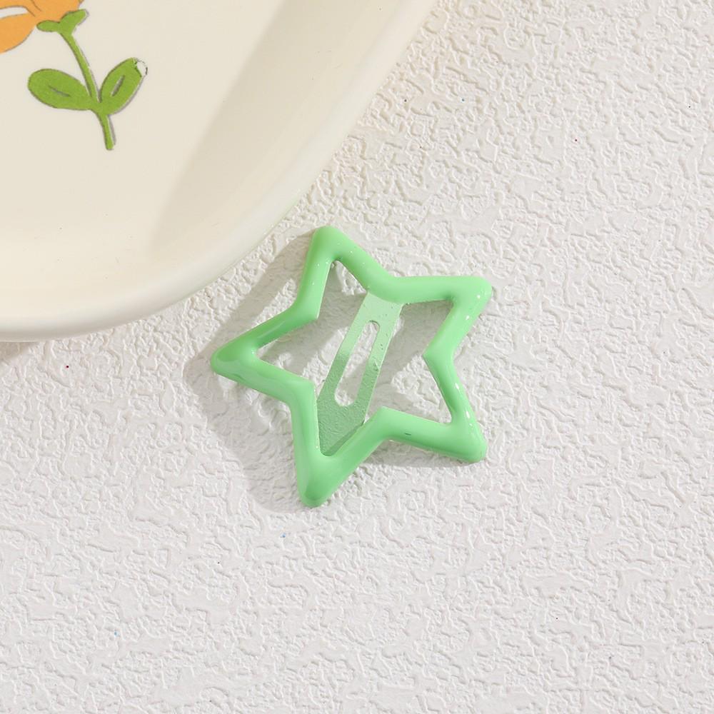 Children's Candy Color Star Hair Clips - Small Size BB Bangs Accessories