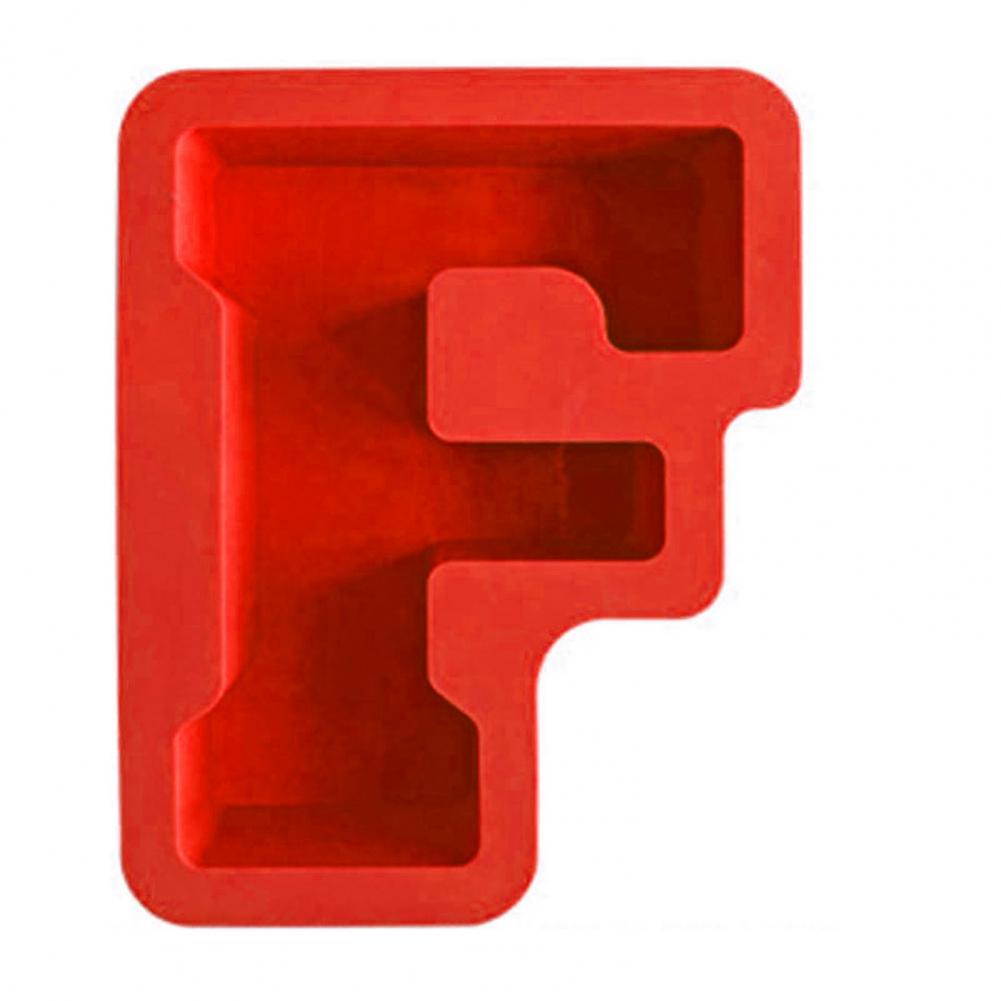 Epoxy Mold Reusable Anti-deformed Easy Demoulding Non-stick Flexible DIY Irregular Form Capital Letter Candle Stencil For Party