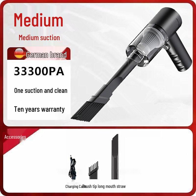 High Suction Handheld Wireless Vacuum Cleaner for Home and Car - Versatile for Carpets, Windows, and Crevices