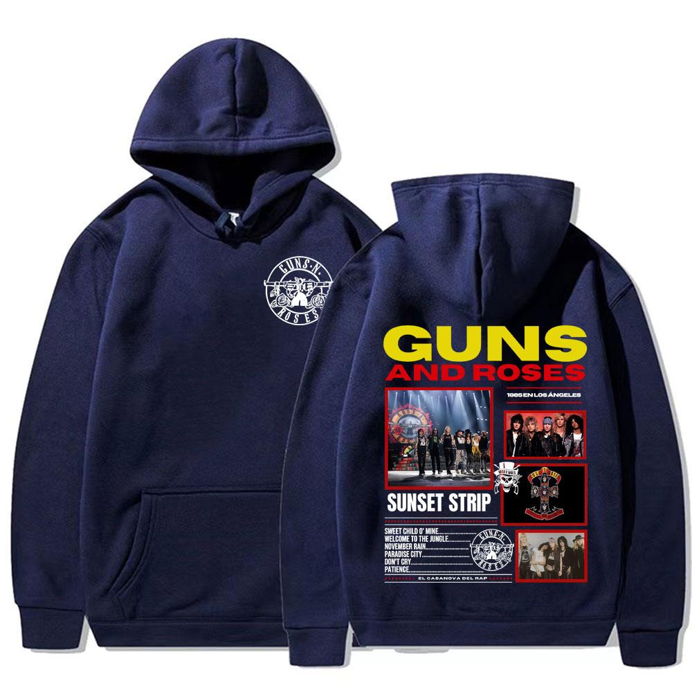 Rock Band Guns N Roses Appetite for Destruction Hoodies for Men Women Vintage Fashion Gothic Loose Hoodie Sweatshirts Streetwear