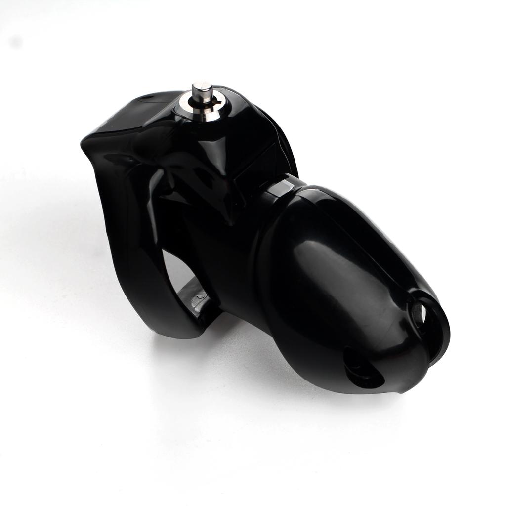 HT-V5 Clear Design Ring Harz Keuschheitsgürtel/Gürtelkäfig Holy Trainer Click &