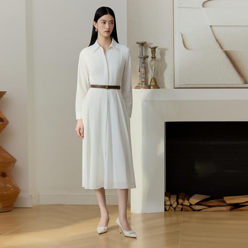 ELLASSAY Women's Elegant 3D Tailored Shirt Dress