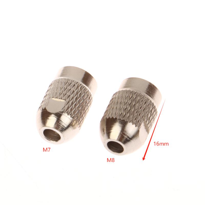 5/10Pcs Stainless Steel M7 M8 Nuts Pitch 0.75Mm Drill Chucks Collet Bits Shank Screws Replacement For Rotary Tool