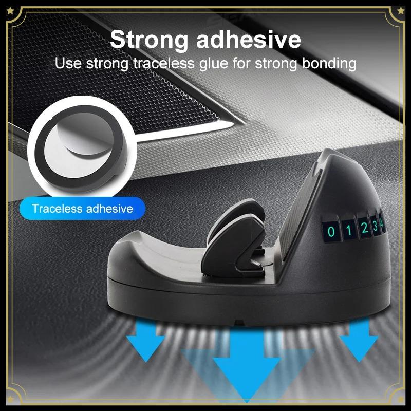 360 Degree Rotatable Mobile Phone Holder Car Bracket Non-Slip GPS Navigation Car Mount Support In Car With Number Plate