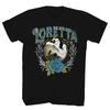 Men's Loretta Lynn Photo Rose T-shirt Large Black