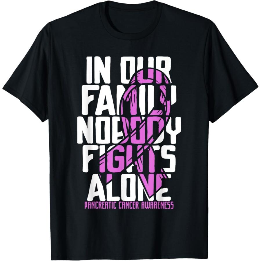 Pancreatic Cancer Support Family Pancreatic Cancer Awareness T-Shirt(1) S