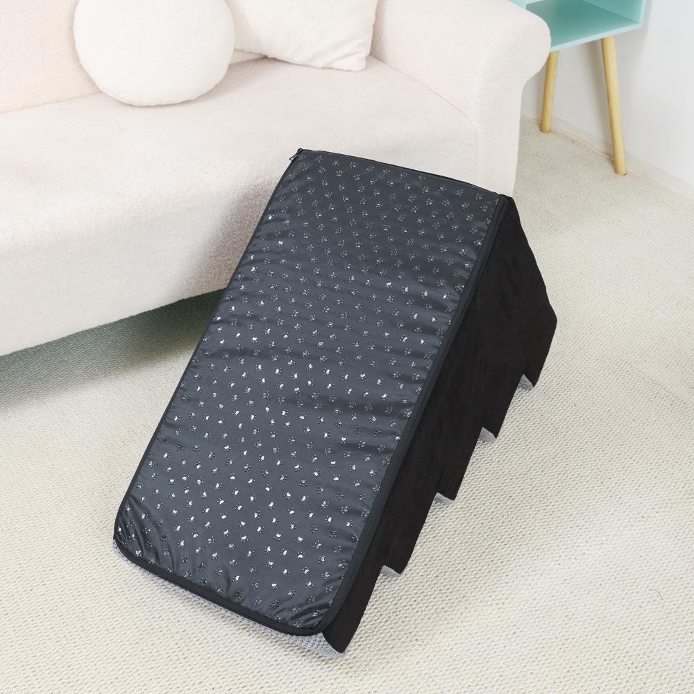 4-5 Step Stair Dog/Cat Ramp Ladder Washable Pet Stairs with Removable Cover Memory Foam Sponge Dogs Pet Ramp Stairs Pet Supplies